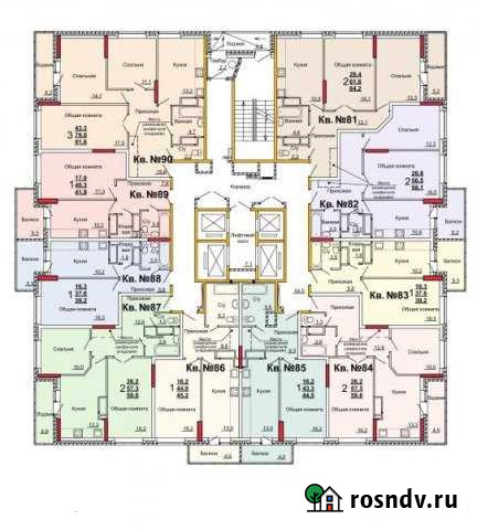 3-комнатная квартира, 81 м², 9/22 эт. на продажу в Туле Тула - изображение 1