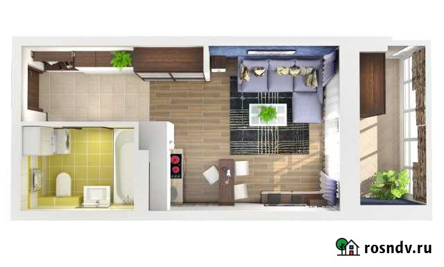 Квартира-студия, 23 м², 3/16 эт. на продажу в Барнауле Барнаул - изображение 1