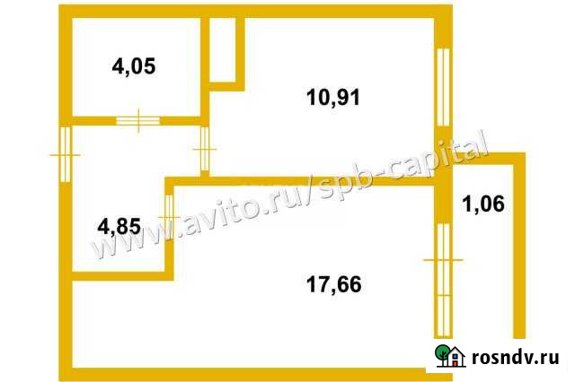 1-комнатная квартира, 38 м², 3/23 эт. на продажу в Буграх Бугры - изображение 1