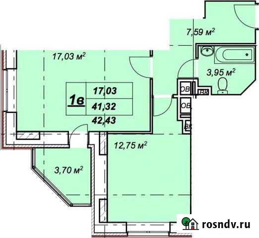 1-комнатная квартира, 41 м², 16/17 эт. на продажу в Солнечногорске Солнечногорск - изображение 1