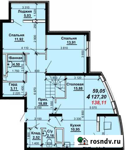 4-комнатная квартира, 138 м², 16/16 эт. на продажу в Рязани Рязань - изображение 1