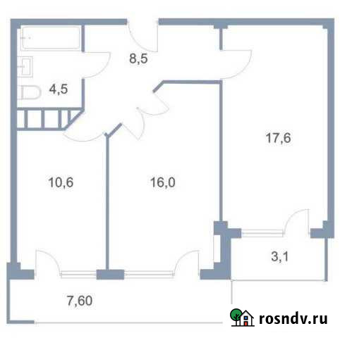 2-комнатная квартира, 68 м², 6/7 эт. на продажу в Дубовом Дубовое - изображение 1
