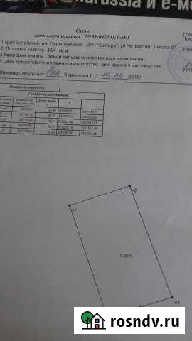 Участок СНТ, ДНП 8 сот. на продажу в Новоалтайске Новоалтайск - изображение 1