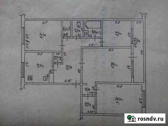 4-комнатная квартира, 78 м², 2/3 эт. на продажу в Калининской Калининская
