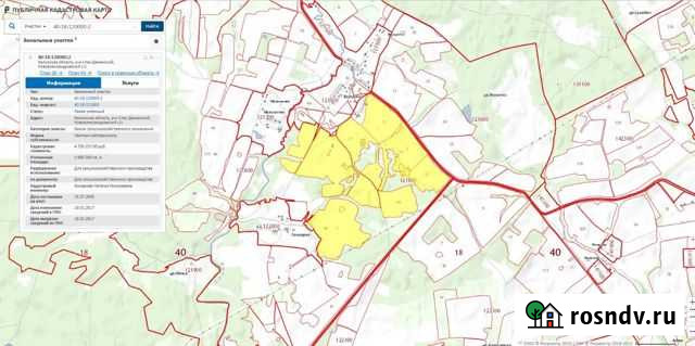 Участок СНТ, ДНП 26900 сот. на продажу в Спас-Деменске Спас-Деменск - изображение 1