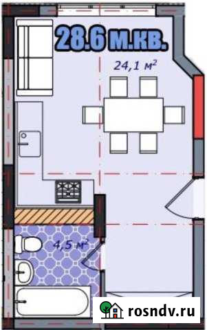 Квартира-студия, 29 м², 1/3 эт. на продажу в Новороссийске Новороссийск - изображение 1
