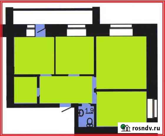 3-комнатная квартира, 61 м², 9/10 эт. на продажу в Благовещенске Благовещенск