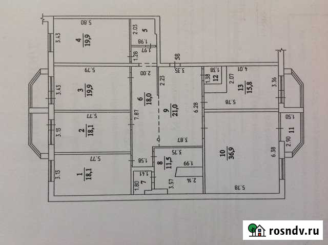 5-комнатная квартира, 200 м², 10/11 эт. на продажу в Кемерово Кемерово - изображение 1