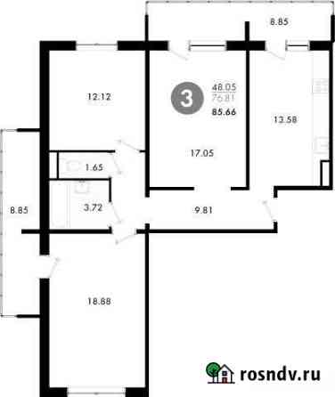 3-комнатная квартира, 85 м², 6/10 эт. на продажу в Брянске Брянск