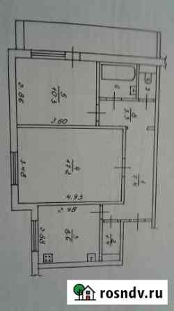 2-комнатная квартира, 51 м², 5/5 эт. на продажу в Боровичах Боровичи