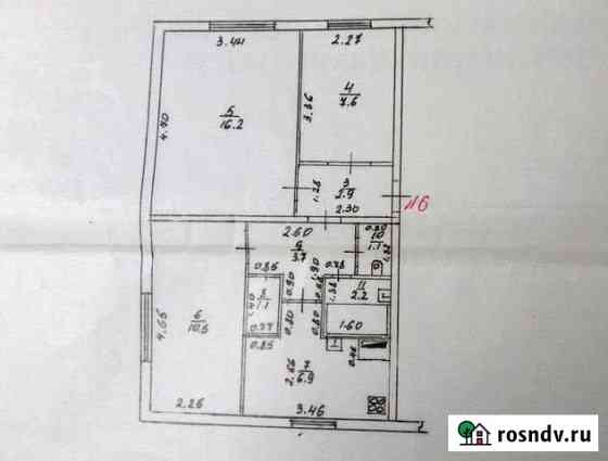 3-комнатная квартира, 53 м², 1/2 эт. на продажу в Мурыгино Мурыгино