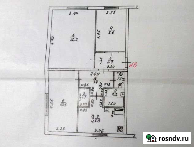 3-комнатная квартира, 53 м², 1/2 эт. на продажу в Мурыгино Мурыгино - изображение 1