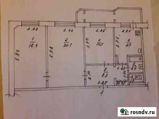 3-комнатная квартира, 70 м², 1/9 эт. на продажу в Якутске Якутск