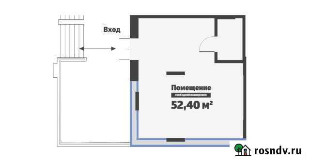 Под кафе на 1-й линии Ленинградского ш., 52.4 кв.м. Клин - изображение 1