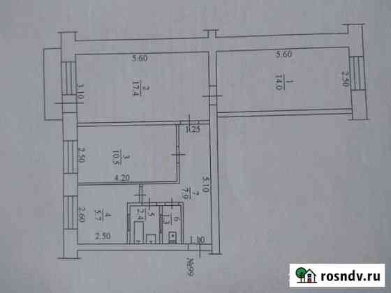 3-комнатная квартира, 59 м², 4/4 эт. на продажу в Якутске Якутск