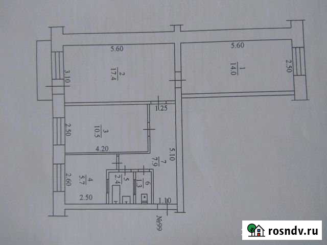 3-комнатная квартира, 59 м², 4/4 эт. на продажу в Якутске Якутск - изображение 1