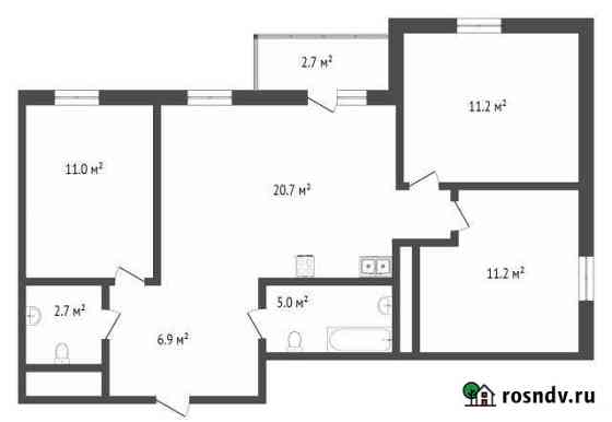 3-комнатная квартира, 71 м², 14/16 эт. на продажу в Сургуте Сургут