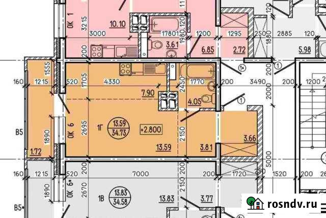 Квартира-студия, 35 м², 2/17 эт. на продажу в Иркутске Иркутск - изображение 1