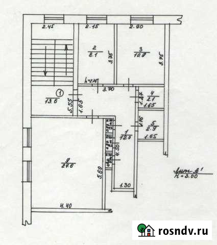 2-комнатная квартира, 61 м², 2/2 эт. на продажу в Локте Локоть - изображение 1