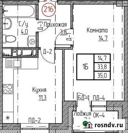 1-комнатная квартира, 35 м², 3/9 эт. на продажу в Новом Уренгое Новый Уренгой