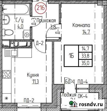 1-комнатная квартира, 35 м², 3/9 эт. на продажу в Новом Уренгое Новый Уренгой - изображение 1