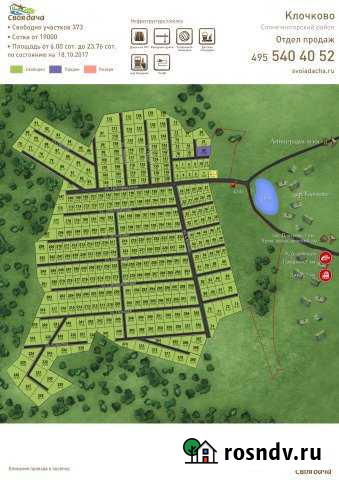 Участок СНТ, ДНП 6 сот. на продажу в Поварово Поварово - изображение 1
