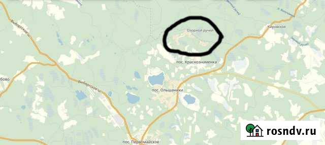 Участок СНТ, ДНП 6 сот. на продажу в Первомайском Ленинградской области Первомайское - изображение 1