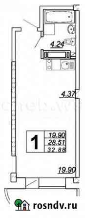 Квартира-студия, 32 м², 17/25 эт. на продажу в Чебоксарах Чебоксары