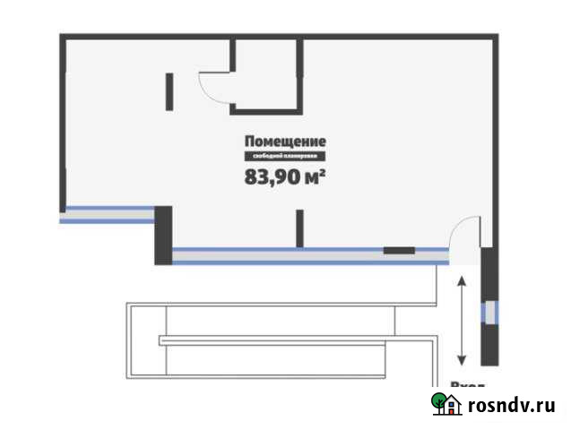 Под офис на 1-й линии Ленинградского ш., 83.9 кв.м. Клин - изображение 1