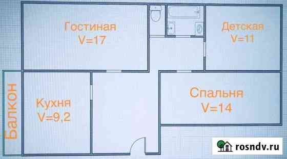 3-комнатная квартира, 68 м², 5/5 эт. на продажу в Любучанах Любучаны