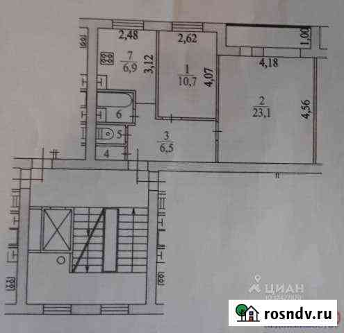 2-комнатная квартира, 51 м², 3/9 эт. на продажу в Сертолово Сертолово