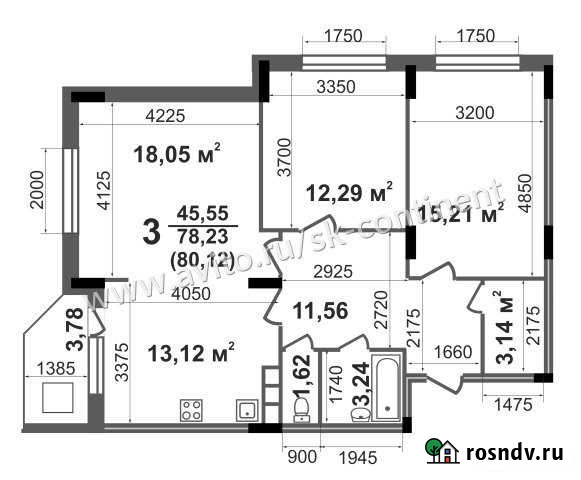 3-комнатная квартира, 80 м², 4/17 эт. на продажу в Коврове Ковров - изображение 1