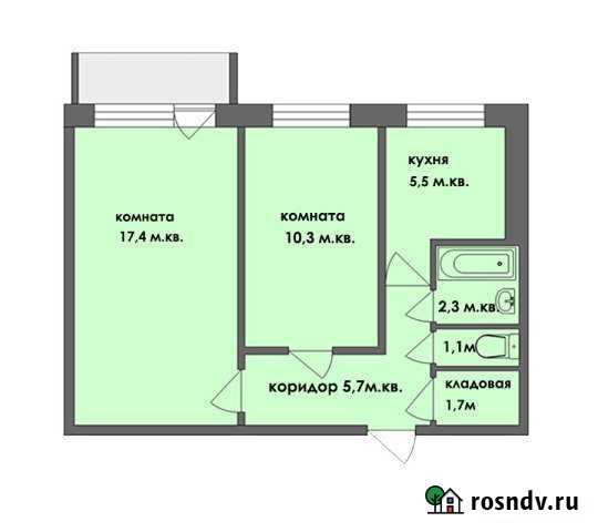 2-комнатная квартира, 44 м², 5/5 эт. на продажу в Павлово Нижегородской области Павлово - изображение 1