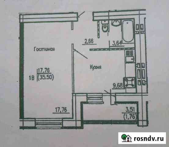 1-комнатная квартира, 36 м², 8/10 эт. на продажу в Засечном Засечное