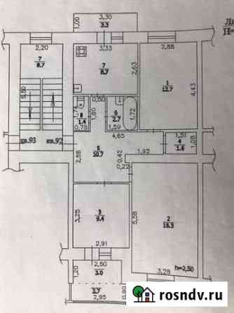 3-комнатная квартира, 65 м², 4/5 эт. на продажу в Крымске Крымск