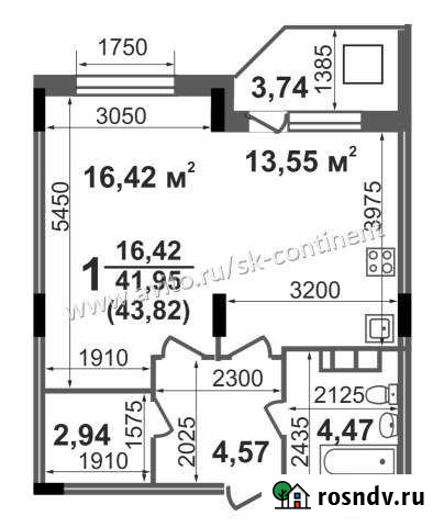 1-комнатная квартира, 43 м², 4/17 эт. на продажу в Коврове Ковров - изображение 1