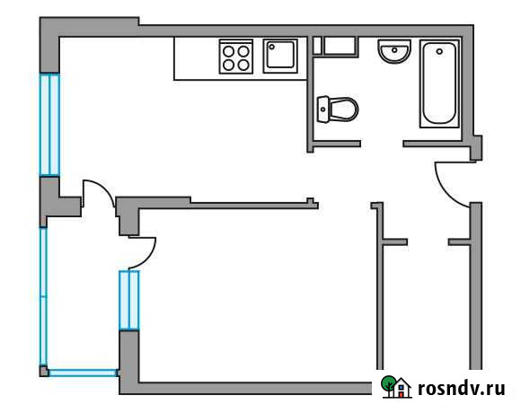 1-комнатная квартира, 36 м², 2/6 эт. на продажу в Пироговском Пироговский - изображение 1