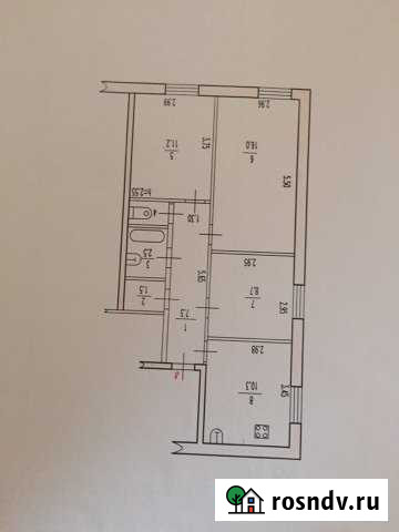 3-комнатная квартира, 58 м², 3/3 эт. на продажу в Вышнем Волочке Вышний Волочек - изображение 1
