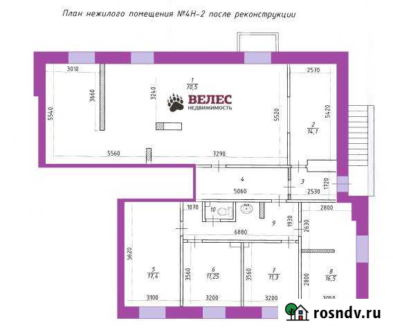 Помещение свободного назначения, 167.2 кв.м. Череповец - изображение 1
