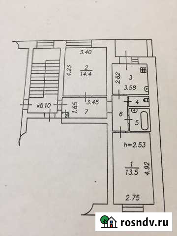 2-комнатная квартира, 48 м², 4/5 эт. на продажу в Вязниках Вязники - изображение 1