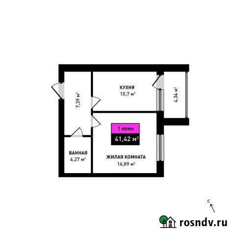 1-комнатная квартира, 41 м², 3/5 эт. на продажу в Мелеузе Мелеуз - изображение 1
