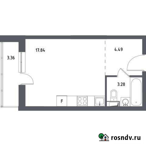 1-комнатная квартира, 27 м², 2/17 эт. на продажу в Октябрьском Московской области Октябрьский - изображение 1