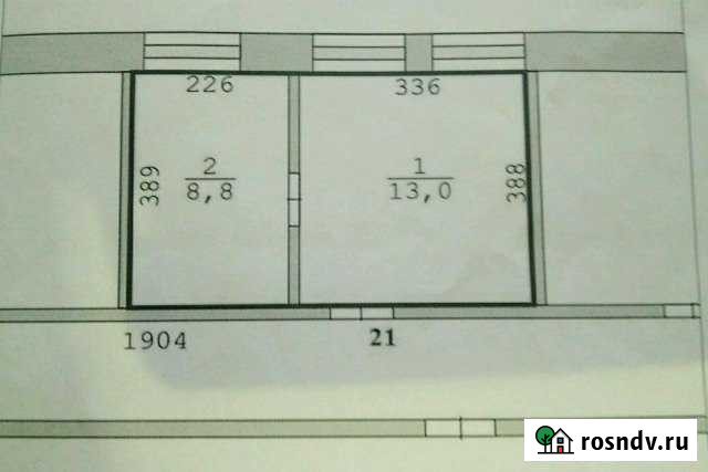 2-комнатная квартира, 24 м², 2/2 эт. на продажу в Реже Реж - изображение 1