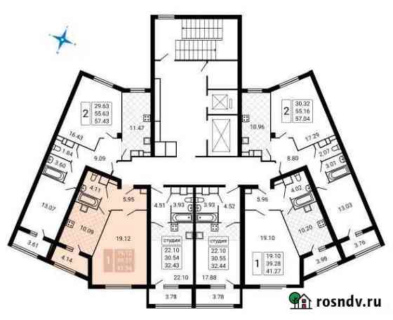 1-комнатная квартира, 41 м², 16/17 эт. на продажу в Домодедово Домодедово