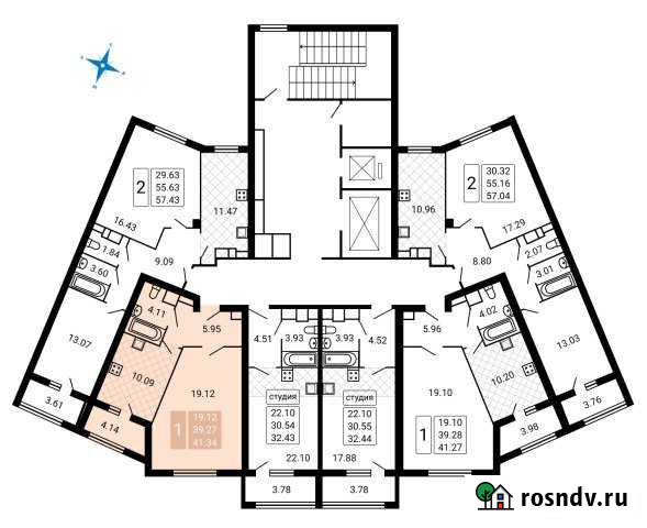 1-комнатная квартира, 41 м², 16/17 эт. на продажу в Домодедово Домодедово - изображение 1