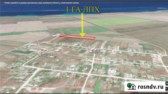 Участок СНТ, ДНП 100 сот. на продажу в Черноморском Республики Крым Черноморское - изображение 1