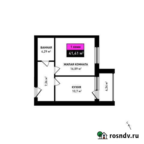 1-комнатная квартира, 41 м², 4/5 эт. на продажу в Мелеузе Мелеуз - изображение 1