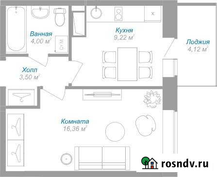 1-комнатная квартира, 34 м², 11/12 эт. на продажу в Буграх Бугры - изображение 1