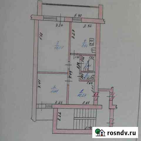 2-комнатная квартира, 52 м², 2/5 эт. на продажу в Валуйках Валуйки