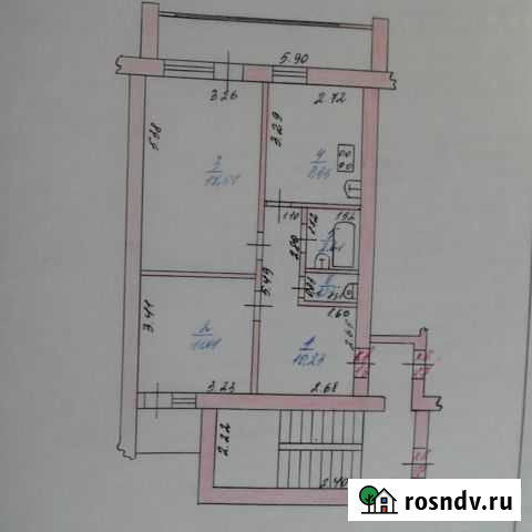 2-комнатная квартира, 52 м², 2/5 эт. на продажу в Валуйках Валуйки - изображение 1